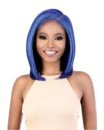 LS137.Blue HD Invisible Lace 13x7 Face Scalp Synthetic Wig By Motown Tress