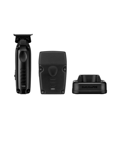 BabylissPro Lo-ProFX Compact Series Black Compact High Performance Trimmer & Single Foil Shaver-Limited Edition FX72FSPKMB