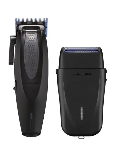 BabylissPro LithiumFX Lithium Ergonomic Clipper & Double Foil Shaver -Limited Edition FX63FSPKMB