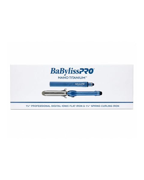 BabylissPro Nano Titanium Professional Digital Ionic Flat Iron 1.25