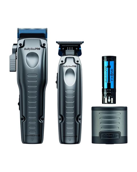 BabylissPro FXONE LO-PROFX Low Profile Interchangeable Battery Clipper & Trimmer FX129PK