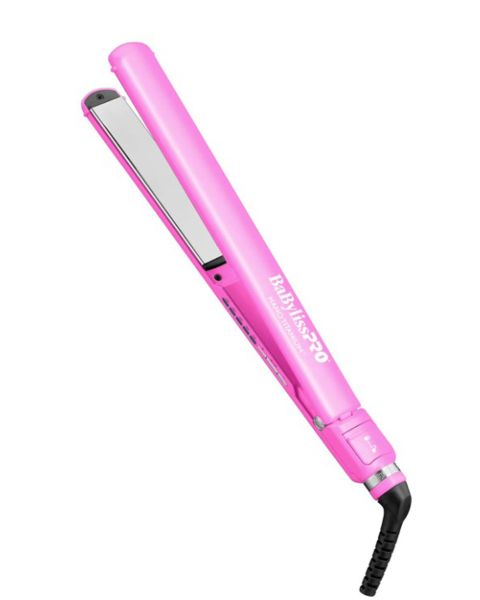 BabylissPro Nano Titanium The Digital Ultra Thin Pink Flat Iron 1