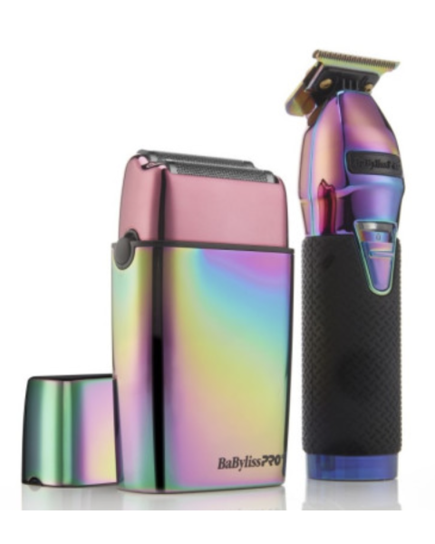 BabylissPro LimitedFX IridescentTrimmer and Double-Foil Shaver FXDUOFS2TRB