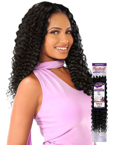 Soprano Human Hair Feather Line Soft Deep Invisible Crochet