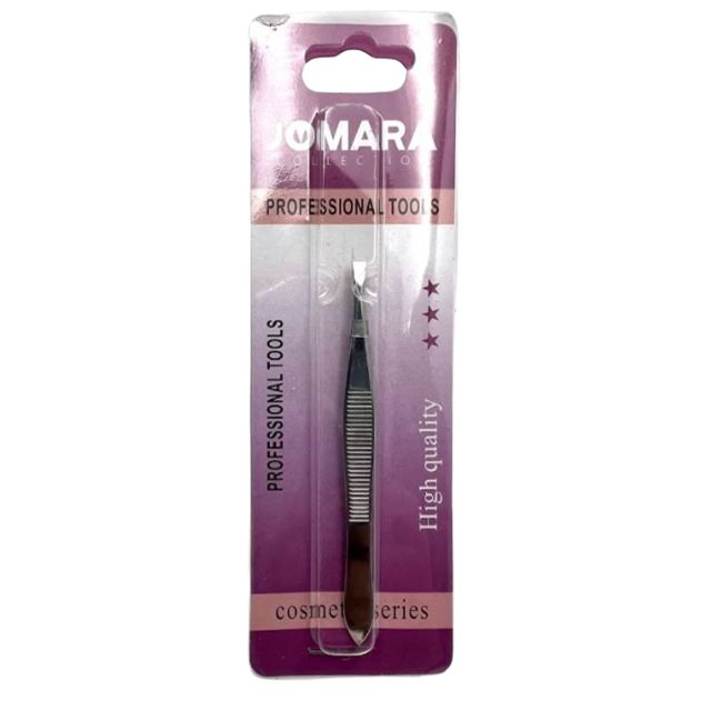 Plain Slanted Tip Tweezer by JOMARA