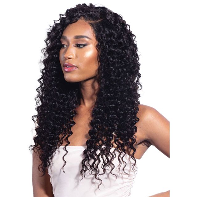 Shake-N-Go Glossy 4X4 HD Deep Wave Lace Closure 12"