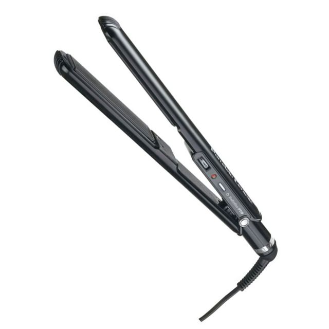 BabylissPro Porcelain Ceramic 1" Flat Iron and 1 1/4" Spring Curling Iron BPCPP6UC