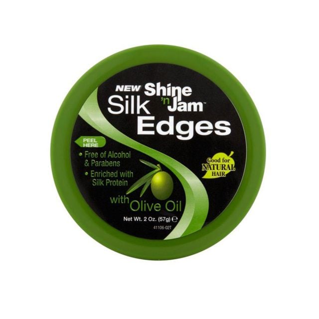 Shine N Jam Silk Edges With Olive Oil  2 oz