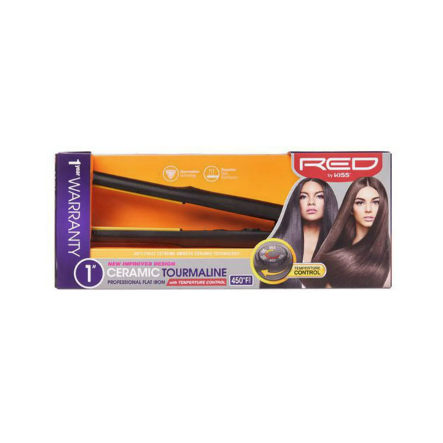 RED KISS Ceramic Flat Iron 1-inch FI100U