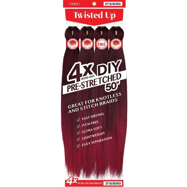 Outre Twisted Up 4X Diy Pre-Stretched Braid 50"