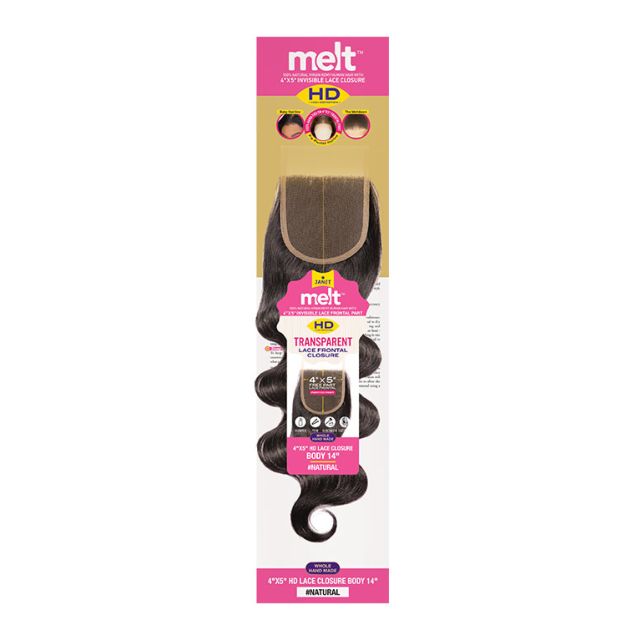 4X5 Hd Lace Closure Body Human Hair by MELT