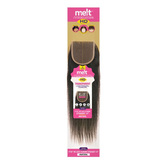 4X5 Hd Lace Closure Straight Human Hair by MELT