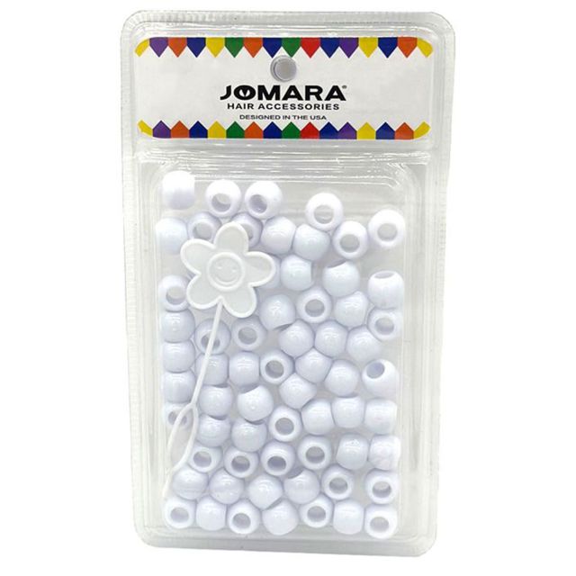 Plastic Bead Big Blister White by Jomara JMR-52930