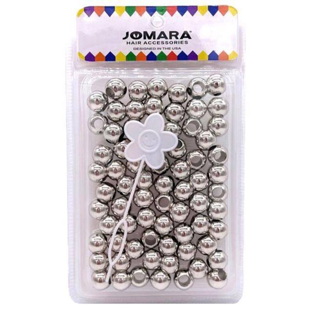 Plastic Bead Big Blister Silver by Jomara JMR-52933
