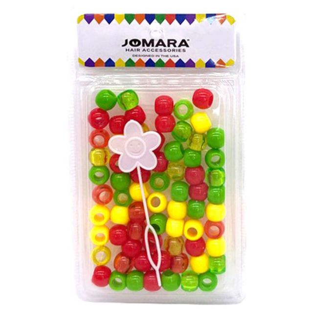 Plastic Bead Big Blister Assorted by Jomara JMR-52936