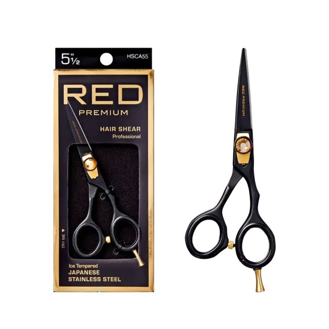 Red Premium Hair Shear Professional 5 1/2"