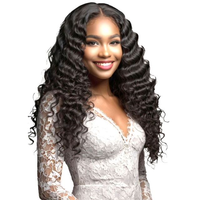 Brio 5X5 Ready To Go Human Hair Deep Wave Glueless Lace Wig