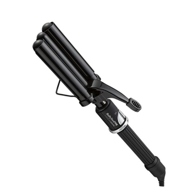 BabylissPro Porcelain Ceramic Triple Alternating 1", 3/4", 1" Barrel Waver BP331SUC