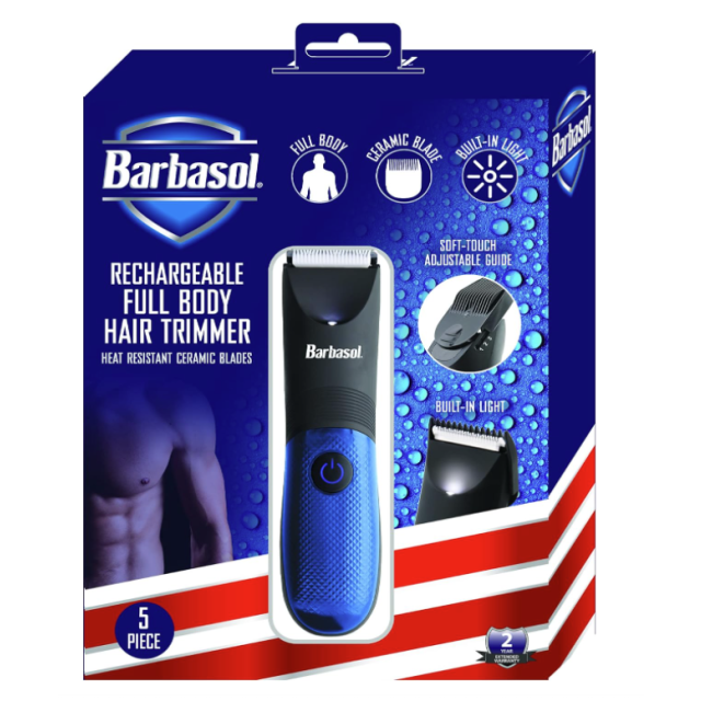 BARBASOL Battery Powered Full Body Hair Trimmer with Blades CBT1-8002-BAT