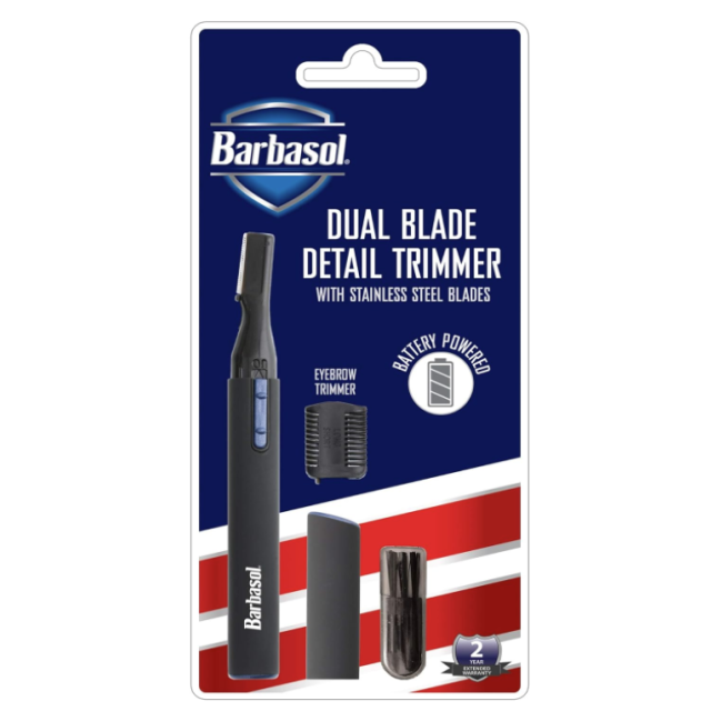 BARBASOL Dual Blade Detail Pen Trimmer CBT1-3008-BLK