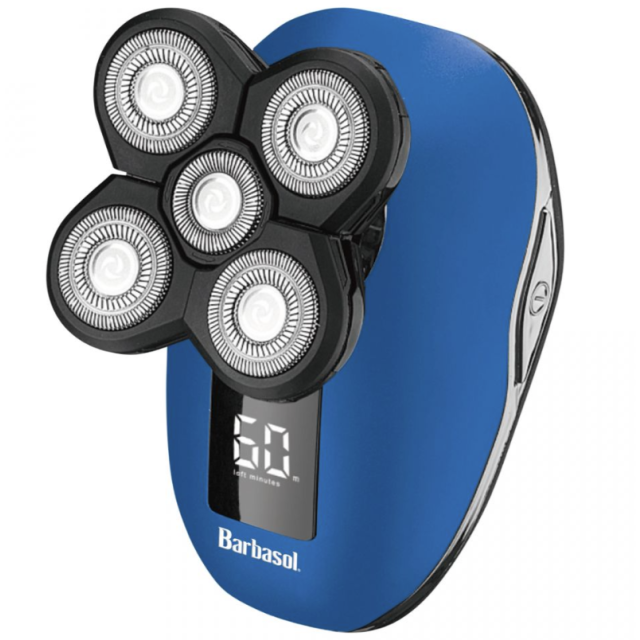 Barbasol Rechargeable Lcd Head Shaver Set with Blades CBT1-9000-SIG