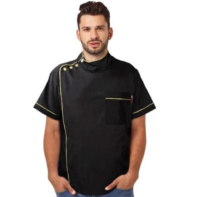 Black Ice Barber Jacket Chic Black L
