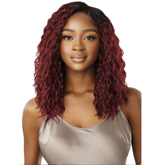 Brazilian Deep Wave 12" 100% Human Hair Premium Blend 3PCS by OUTRE (HWPL3BD12)