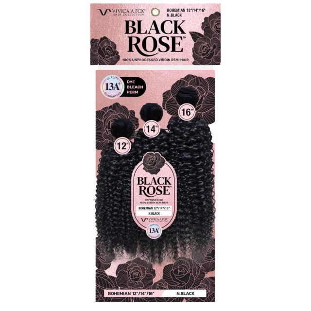 Black Rose Remi Hair Bohemian 3Pcs Bundles