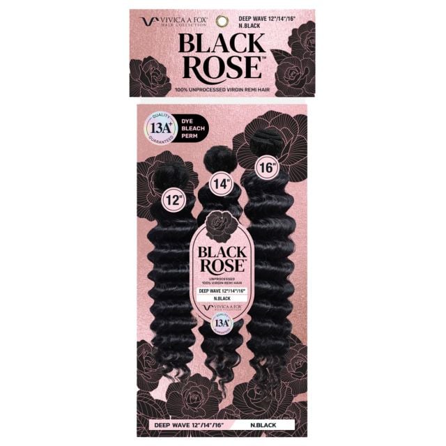 Black Rose Remi Hair Deep Wave 3Pcs Bundles