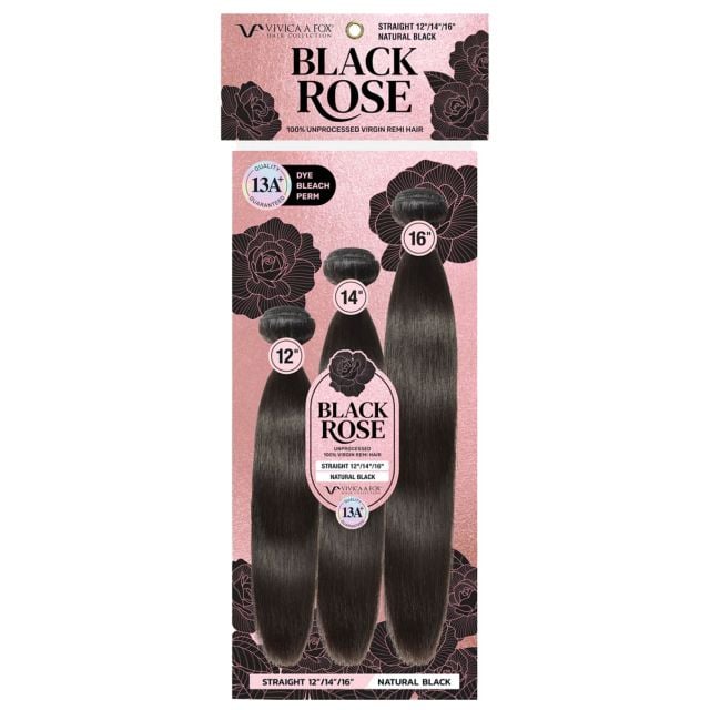 Black Rose Remi Hair Straight 3Pcs Bundles