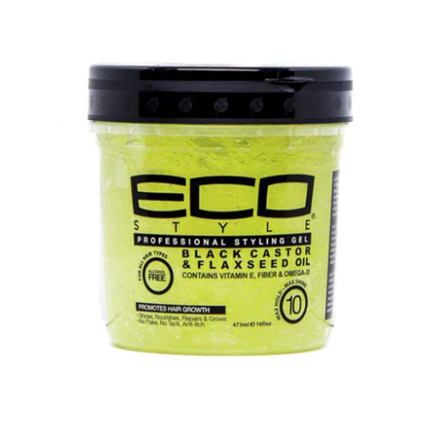 Eco Style Black Castor & Flaxseed Oil Gel 16oz