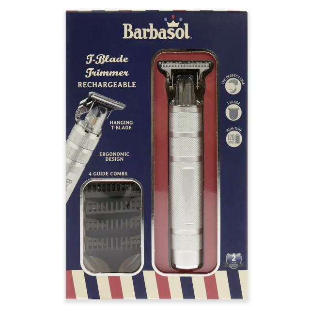 BARBASOL T-Blade Rechargeable Trimmer CBT1-6002-SLV