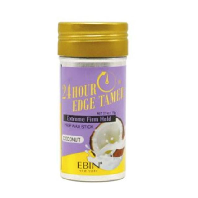 Ebin 24 Hour Edge Tamer Hair Sleek Stick Extreme Firm Hold Coconut 2.7oz