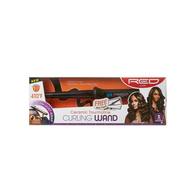RED BY KISS 1-1/2" Ceramic Tourmaline Curling Wand CIW03