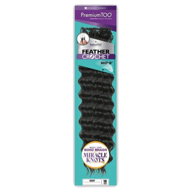 Sensationnel Premium Too Human Hair Deep Feather Crochet