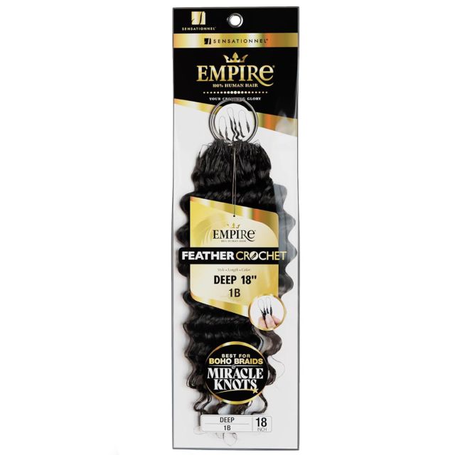 Empire Human Hair Deep Feather Crochet Braids