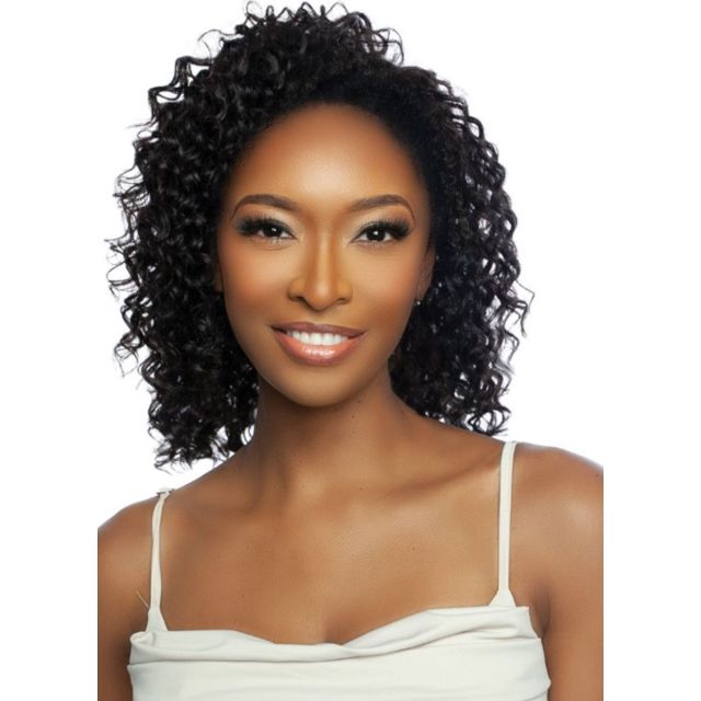 Trill Versatile Human Hair Deep Wave Entirely Glueless Half Wig 14"