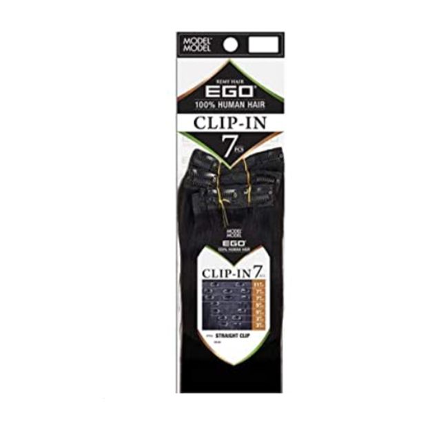 Ego Human Hair Straight Clip 7Pcs EQEGO