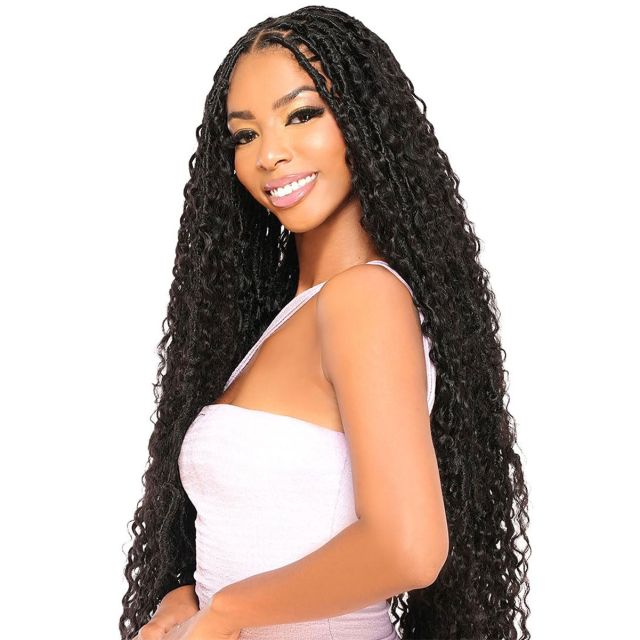 Soprano Feather Miracle Knots  Human Hair Crochet Burmese Curl 18"