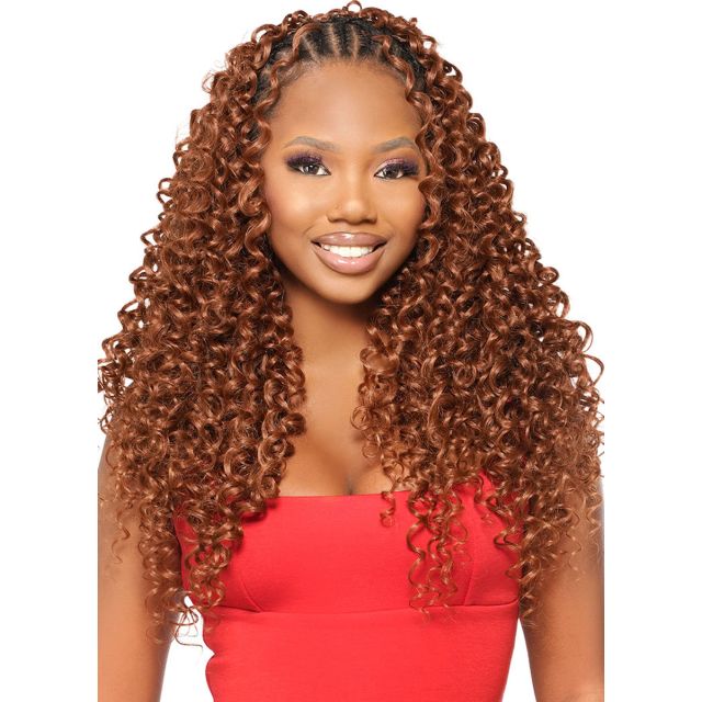 Dominican Feather Hawaiian Invisible Crochet Hair 18"