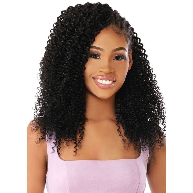 Soprano Feather Miracle Knots Human Hair Crochet Jerry Curl 18"