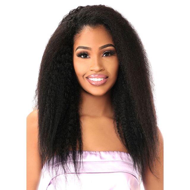 Soprano Feather Miracle Knots Human Hair Crochet Kinky Straight 18"