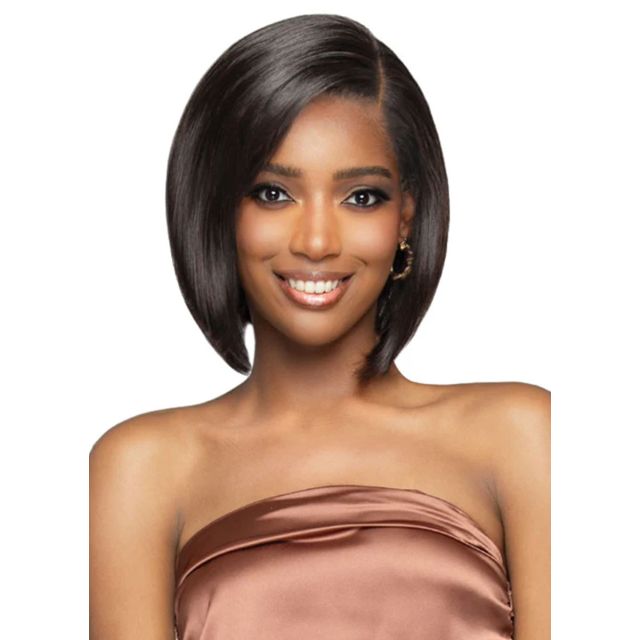 Bobbi Boss Bone Straight Human Hair 12" Glueless Lace Wig FLH003
