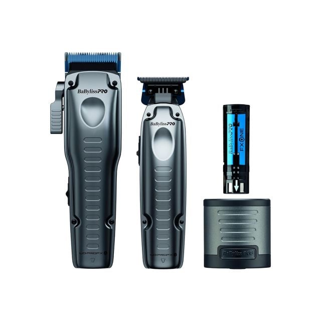 BabylissPro FXONE LO-PROFX Low Profile Interchangeable Battery Clipper & Trimmer FX129PK