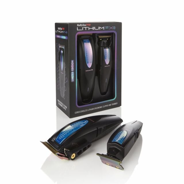 LithiumFX Limited Edition Cord/Cordless Lithium Ergonomic Clipper And Trimmer by BabylissPro FX73HOLPKRB