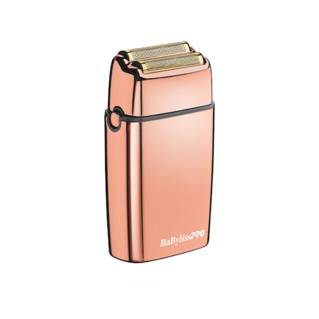 BabylissPro Cordless Rose Gold Metal Double Foil Shaver Fxfs2rg