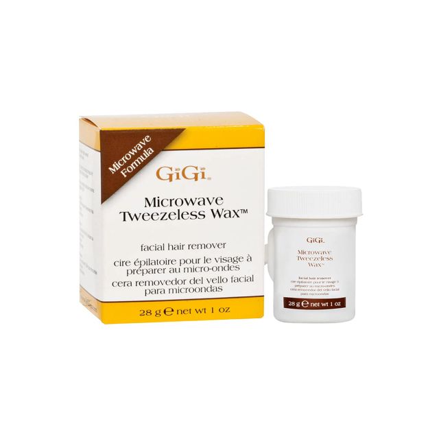 GiGi Microwave Tweezeless Wax Facial Hair Remover 1oz