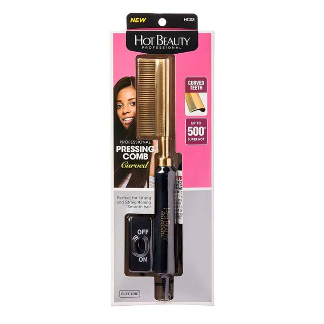 Hot Beauty Pressing Comb Curved HC03