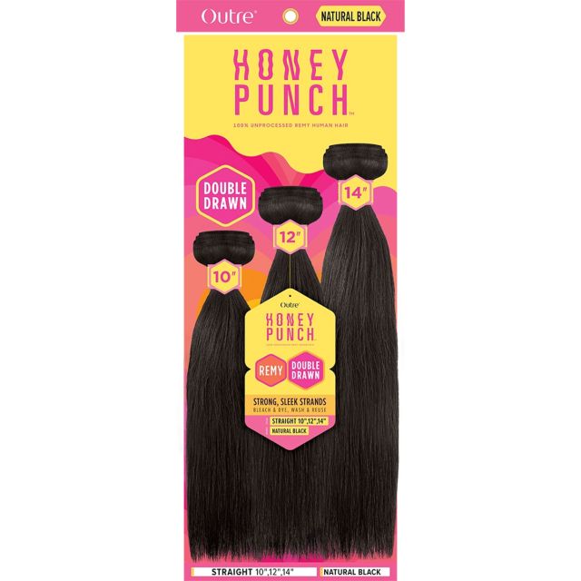 Outre Honey Punch Human Hair Straight Multi Bundle