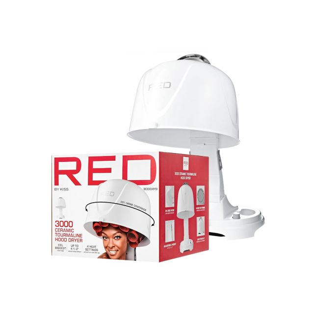 Red By Kiss 3000W Ceramic Tourmaline Hood Dryer